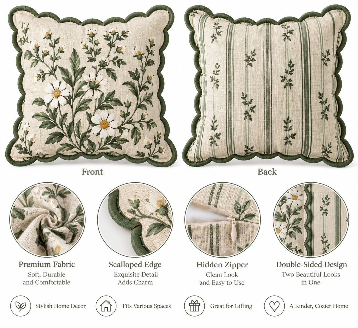 Double-Sided Pillow Cover