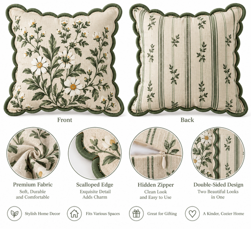 Double-Sided Pillow Cover