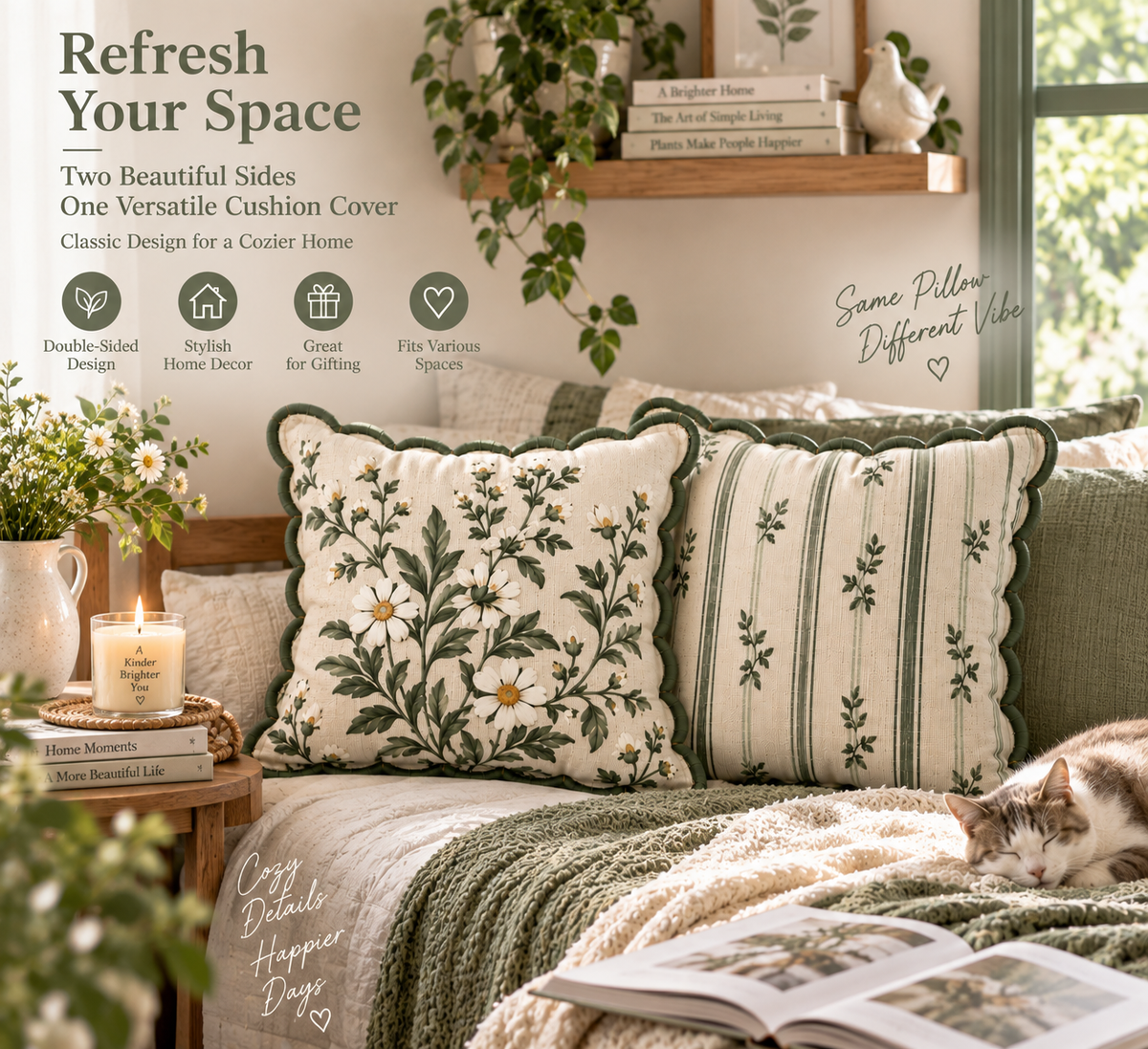 Double-Sided Pillow Cover