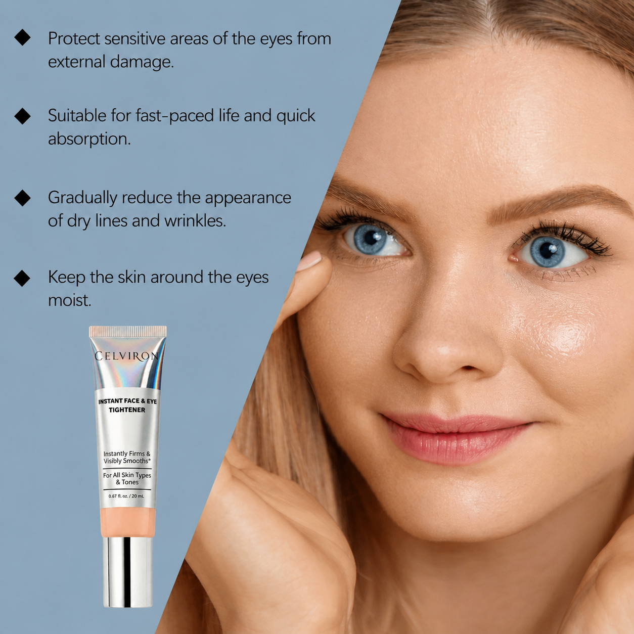 Celviron™ Instant Face Temporary Tightener – Instant visible results in 60 seconds